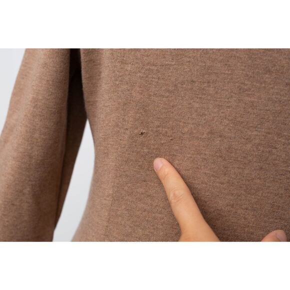 Rabanne Camel Knit Brown Wool Midi Dress - Picture 10 of 10